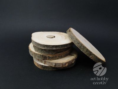 Suport din lemn pentru pahare Ø11cm set/6buc
