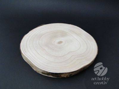 Felie lemn natur Paulownia Ø25cm