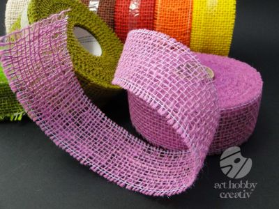 Banda iuta color dif. nuante 5cm/9m