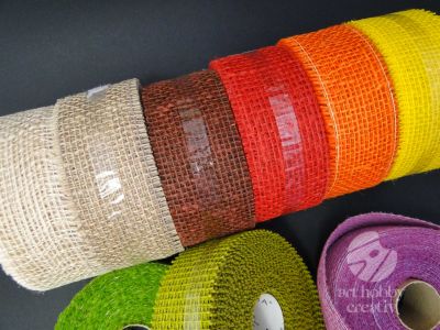 Banda iuta color dif. nuante 5cm/9m