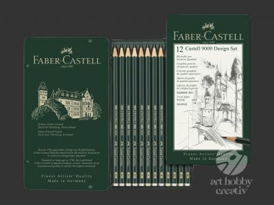 Creioane grafit Faber-Castell set/12buc