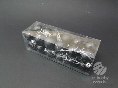 Globulete mini - negru Ø3cm/24buc