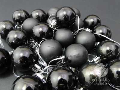 Globulete mini - negru Ø3cm/24buc