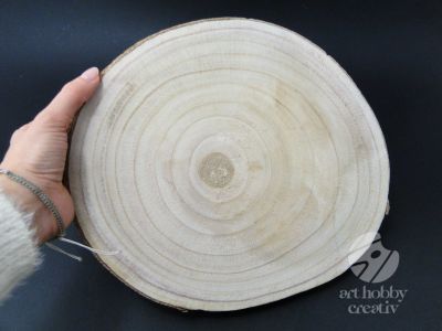 Felie lemn natur Paulownia Ø30cm