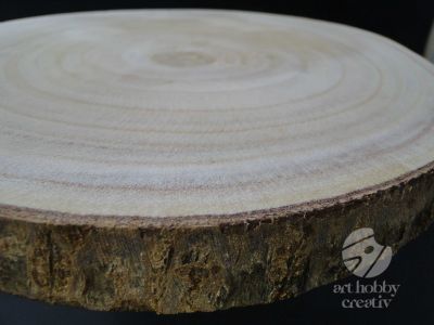 Felie lemn natur Paulownia Ø30cm
