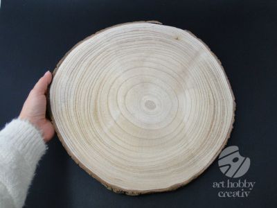 Felie lemn natur Paulownia Ø35cm