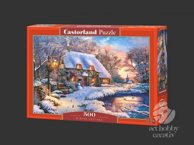 Puzzle Castorland 500 piese - Winter cottage