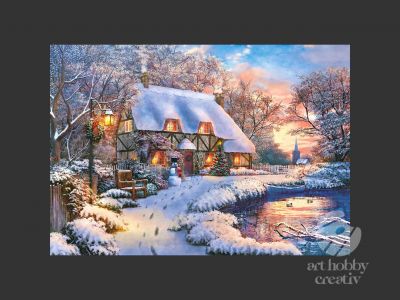 Puzzle Castorland 500 piese - Winter cottage