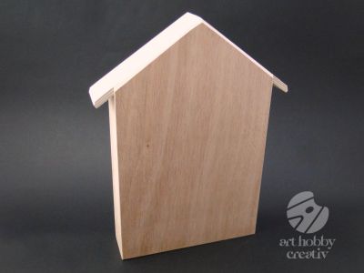 Raftulet casuta lemn cu 7 compartimente - 30cm
