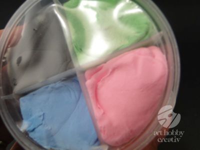 Plastilina usoara cu uscare la aer - 4 nuante 28gr