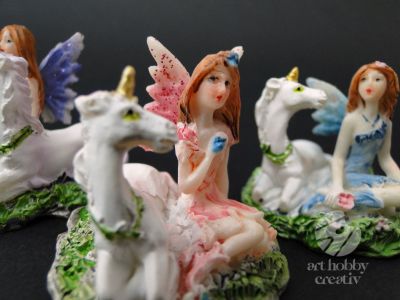 Zana mini cu unicorn 3cm set/3buc