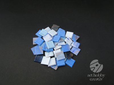 Mozaic sticla Joy- Deluxe albastru mixt pach/125gr