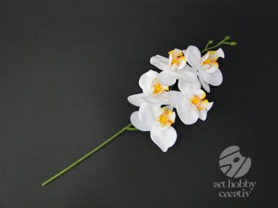 Floare artificiala Orhidee cu 5 flori - 33cm