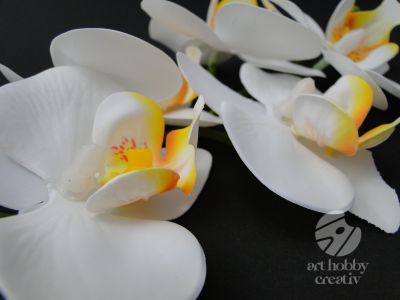 Floare artificiala Orhidee cu 5 flori - 33cm