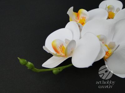Floare artificiala Orhidee cu 5 flori - 33cm