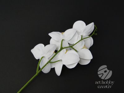 Floare artificiala Orhidee cu 5 flori - 33cm