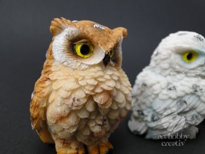 Decoratiune din polirasina - bufnita 5.5cm/buc