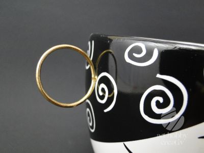 Vaza ceramica decorativa - portret abstract 12cm