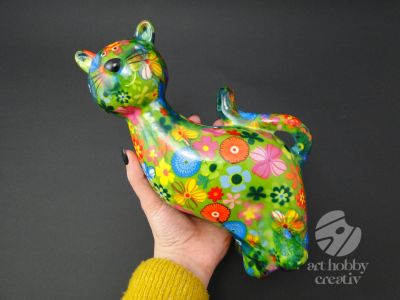 Pusculita ceramica - pisica 26cm
