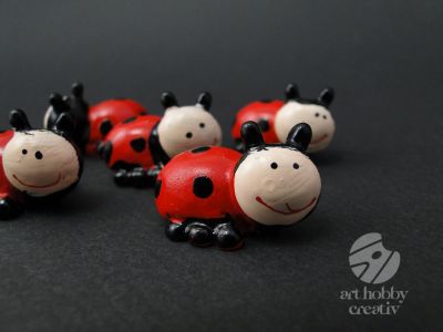 Figurina mini - buburuza 3cm set/5buc