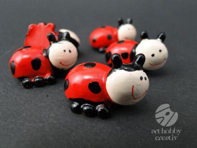 Figurina mini - buburuza 3cm set/5buc