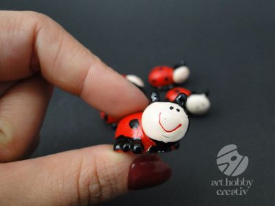 Figurina mini - buburuza 3cm set/5buc