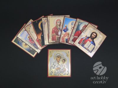 Cartoane cu imagini religioase 10x12cm - set/12buc