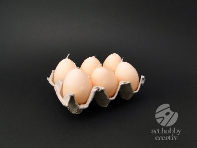Lumanare ou - portocaliu 5,5cm set/6buc