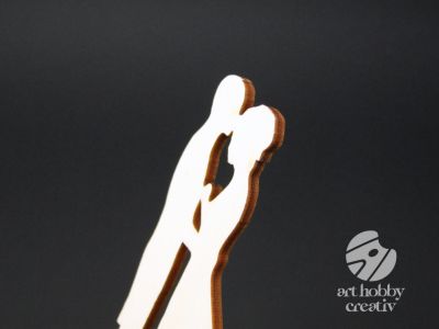 Figurina lemn - cuplu 10cm