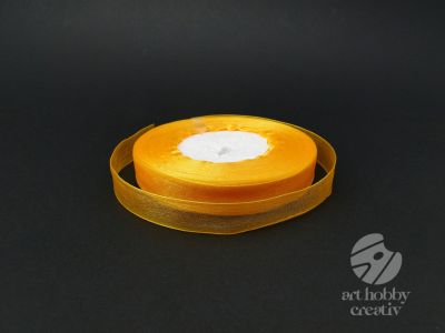 Panglica organza - portocaliu 1,5cm/45m
