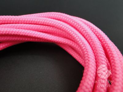 Snur paracord - roz neon 5mm/3m 
