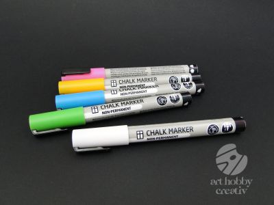 Marker cu creta lichida - nepermanenta set/5buc