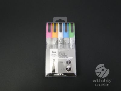 Marker cu creta lichida - nepermanenta set/5buc