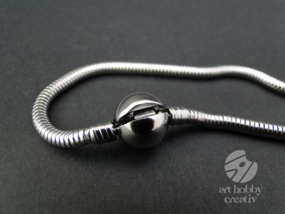Bratara argintiu 18cm