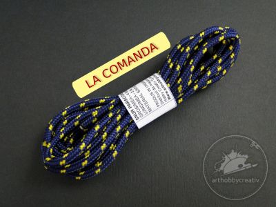 Snur paracord albastru inchis cu galben 4mm - LA COMANDA