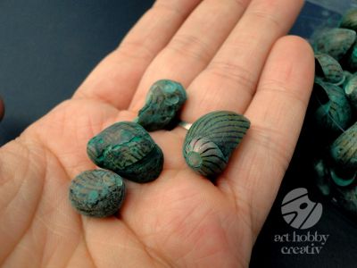  Scoici pentru decor - verde pach/100gr