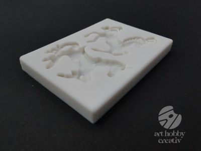 Mulaj silicon 3D - unicorni 8,5cm