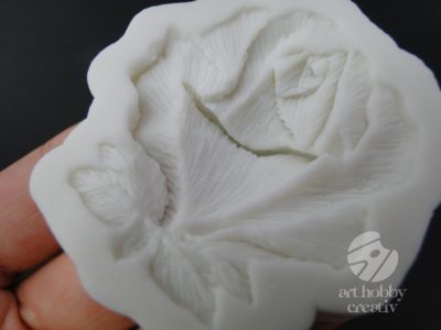 Mulaj silicon 3D - trandafir 5,5cm