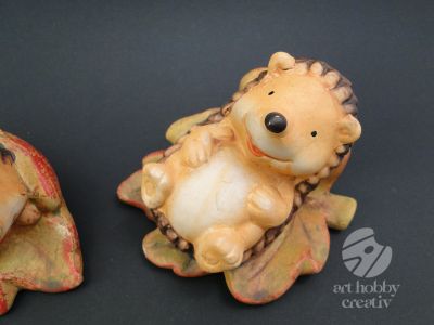 Arici decor din ceramica - dif.modele 12,5cm