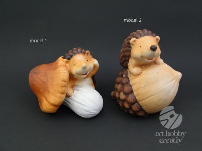 Arici decor din ceramica - dif.modele 13,5cm