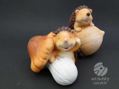 Arici decor din ceramica - dif.modele 13,5cm