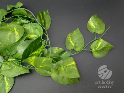 Ghirlanda cu frunze artificiale - verde 2,2m