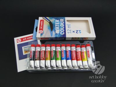 Vopsea acuarela - Talens set/12 culori