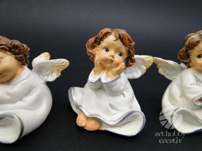 Ingeras decor din polirasina - dif. modele 6cm