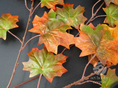 Buchet frunze de toamna artificiale - platan occidental orange
