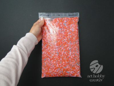 Margele tubulare multicolorate 6mm pachet/1,5kg