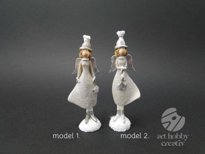 Ingeras argintiu - dif.modele 13cm
