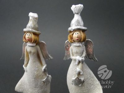 Ingeras argintiu - dif.modele 13cm