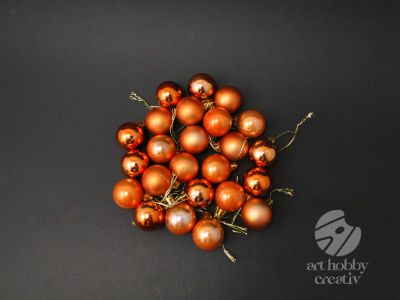 Globulete mini - portocaliu set/25buc