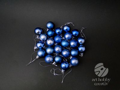 Globulete mini - albastru set/24buc